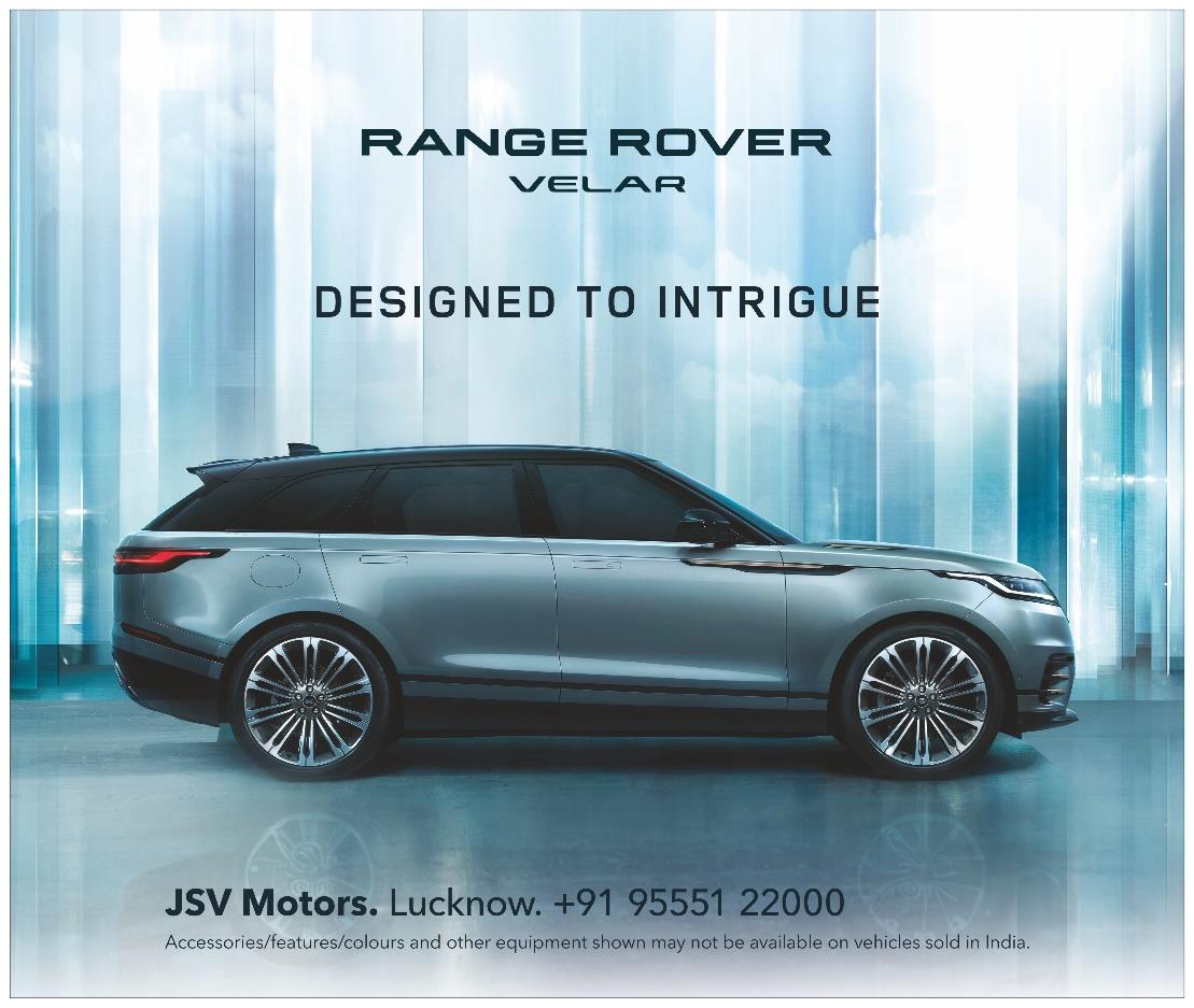 Range Rover Velar print advertisement for JSV Motors Lucknow